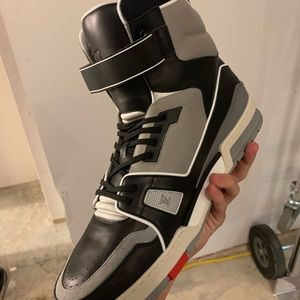 Louis Vuitton Limited Men's US 9 Virgil Abloh Black x White Trainer Sneaker  at 1stDibs